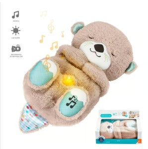 PELUCHE NUTRIA MUSICAL QUE RESPIRA